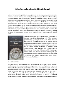 Schaffgotschowie w Sali Kominkowej