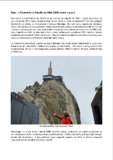 Alpy – z Chamonix na Aiquille du Midi (3842 metry n.p.m.) [Dokument elektroniczny]