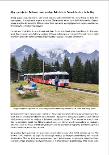 Alpy – przejscie z Bellevue przez przełęcz Tricot do Le Crouet derriere do Le Quy [Dokument elektroniczny]