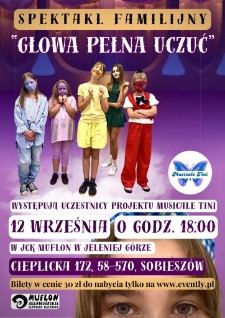 Spektakl familijny : "Głowa pełna uczuć" - plakat [Dokument życia społecznego]
