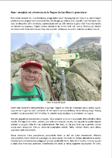 Alpy – przejście od schroniska de la Flegere do Lac Blanc i z powrotem [Dokument elektroniczny]