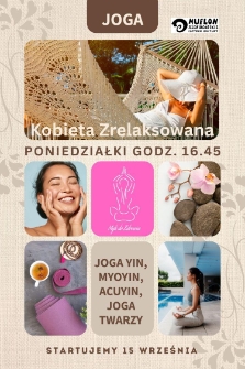 Joga. Kobieta zrelaksowana - plakat [Dokument życia społecznego]