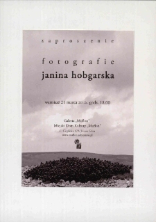Janiana Hobgarska : fotografie - zaproszenie [Dokument ikonograficzny]
