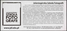 Jeleniogórska Szkoła fotografii - ulotka [Dokument Życia Społecznego]