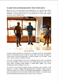 42. spacer historyczno-krajoznawczy – bitwa o Monte Cassino [Dokument elektroniczny]