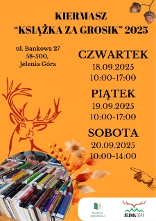 Kiermasz "Książka za grosik" 2025 - plakat [Dokument życia społecznego]
