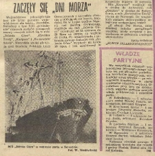 Zaczęły się "Dni Morza"