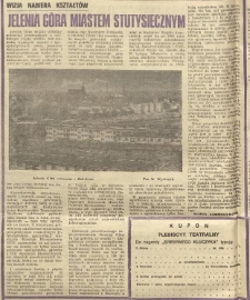 Jelenia Góra miastem stutysięcznym : wizja nabiera kształtów