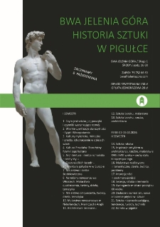 Historia Sztuki w pigułce - plakat [Dokument życia społecznego]