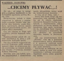 ...Chcemy pływać!...
