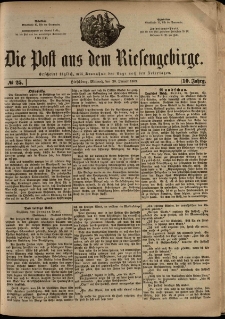 Die Post aus dem Riesengebirge, 1889, nr 25