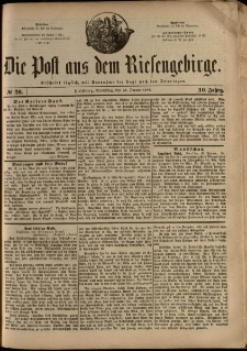 Die Post aus dem Riesengebirge, 1889, nr 26