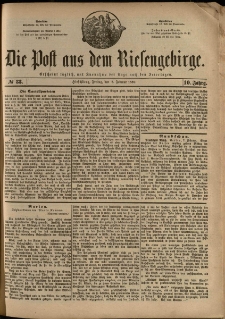 Die Post aus dem Riesengebirge, 1889, nr 33