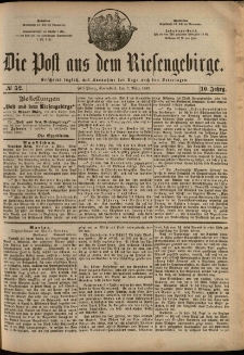 Die Post aus dem Riesengebirge, 1889, nr 52