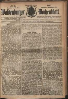 Waldenburger Wochenblatt, Jg. 28, 1882, nr 42