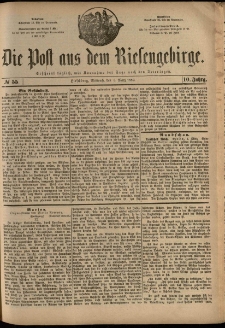 Die Post aus dem Riesengebirge, 1889, nr 55