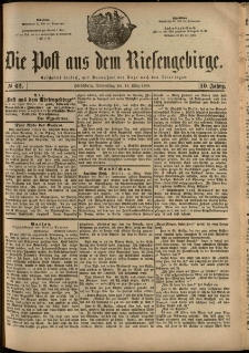 Die Post aus dem Riesengebirge, 1889, nr 62