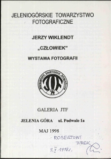 Jerzy Wiklendt - "Człowiek" - folder [Dokument Życia Społecznego]