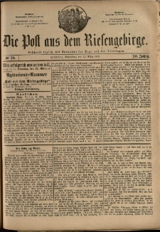 Die Post aus dem Riesengebirge, 1889, nr 76