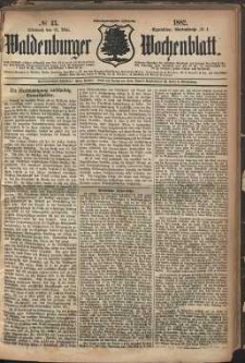Waldenburger Wochenblatt, Jg. 28, 1882, nr 43