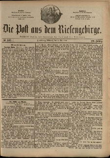 Die Post aus dem Riesengebirge, 1889, nr 107