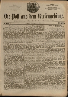 Die Post aus dem Riesengebirge, 1889, nr 116