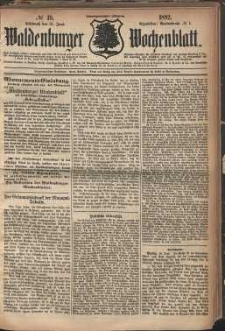 Waldenburger Wochenblatt, Jg. 28, 1882, nr 49