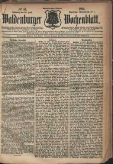 Waldenburger Wochenblatt, Jg. 28, 1882, nr 51