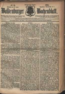Waldenburger Wochenblatt, Jg. 28, 1882, nr 51