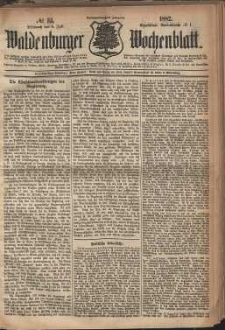 Waldenburger Wochenblatt, Jg. 28, 1882, nr 53