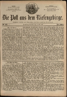 Die Post aus dem Riesengebirge, 1889, nr 121