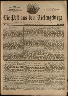 Die Post aus dem Riesengebirge, 1889, nr 123