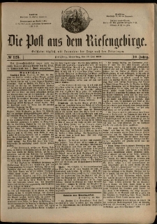 Die Post aus dem Riesengebirge, 1889, nr 125