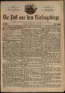Die Post aus dem Riesengebirge, 1889, nr 130