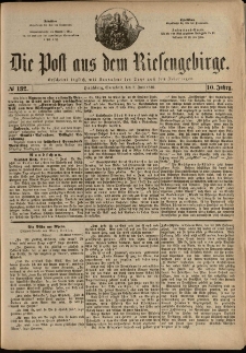 Die Post aus dem Riesengebirge, 1889, nr 132