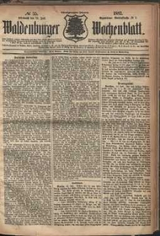 Waldenburger Wochenblatt, Jg. 28, 1882, nr 55