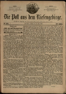 Die Post aus dem Riesengebirge, 1889, nr 148