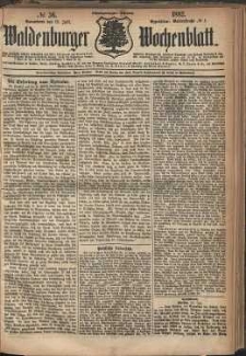 Waldenburger Wochenblatt, Jg. 28, 1882, nr 56