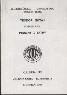 Teodor Gutaj - Fotografia "Pieniny i Tatry" - folder [Dokument Życia Społecznego]