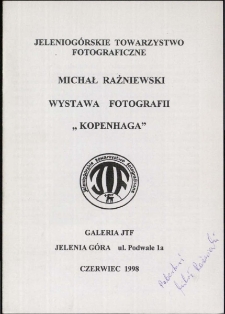 Michał Rażniewski - Wystwa fotografii "Kopenhaga" - folder [Dokument Życia Społecznego]