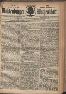 Waldenburger Wochenblatt, Jg. 28, 1882, nr 57