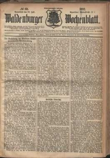 Waldenburger Wochenblatt, Jg. 28, 1882, nr 60