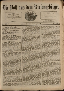 Die Post aus dem Riesengebirge, 1890, nr 166