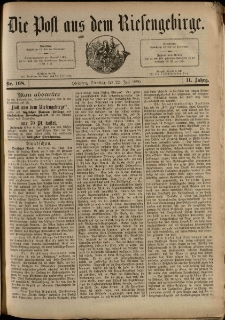 Die Post aus dem Riesengebirge, 1890, nr 168