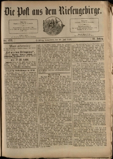 Die Post aus dem Riesengebirge, 1890, nr 172