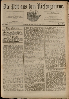 Die Post aus dem Riesengebirge, 1890, nr 175