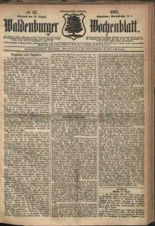 Waldenburger Wochenblatt, Jg. 28, 1882, nr 67