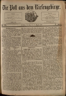 Die Post aus dem Riesengebirge, 1890, nr 191