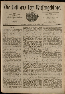 Die Post aus dem Riesengebirge, 1890, nr 196