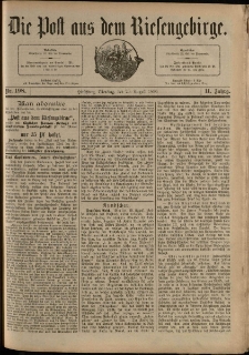 Die Post aus dem Riesengebirge, 1890, nr 198